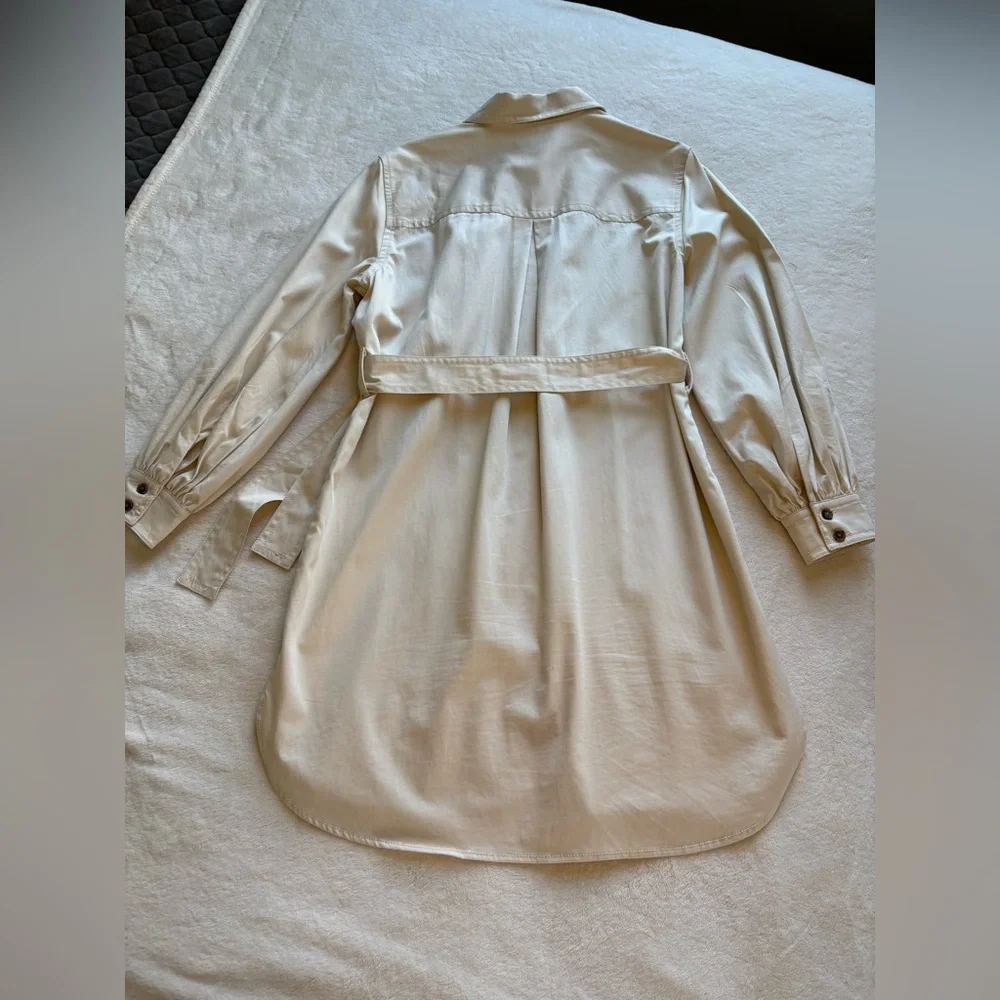 Banana Republic Kakhi Shirttail Dress - Size Small - Picture 12 of 16